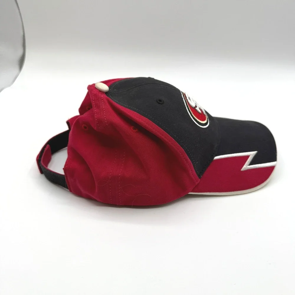 San Francisco 49ers Hat Baseball Cap Kids Youth Red Black Embroidered Sharktooth